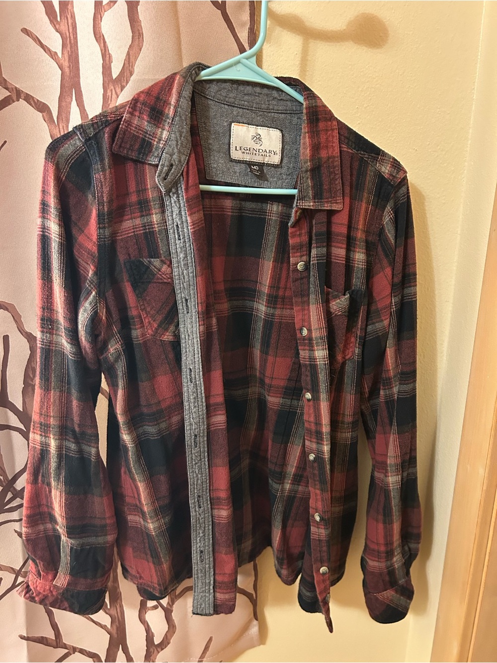 Legendary Whitetails Women’s Red Plaid Flannel Shirt - Medium